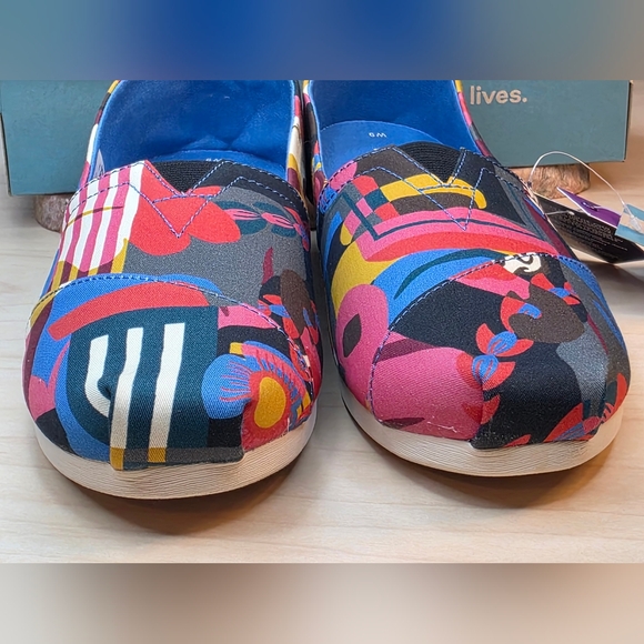 Toms Liberty Fabric Alpargata Liberty Fabric & Print Slip-On Size 9 LE - Picture 10 of 16